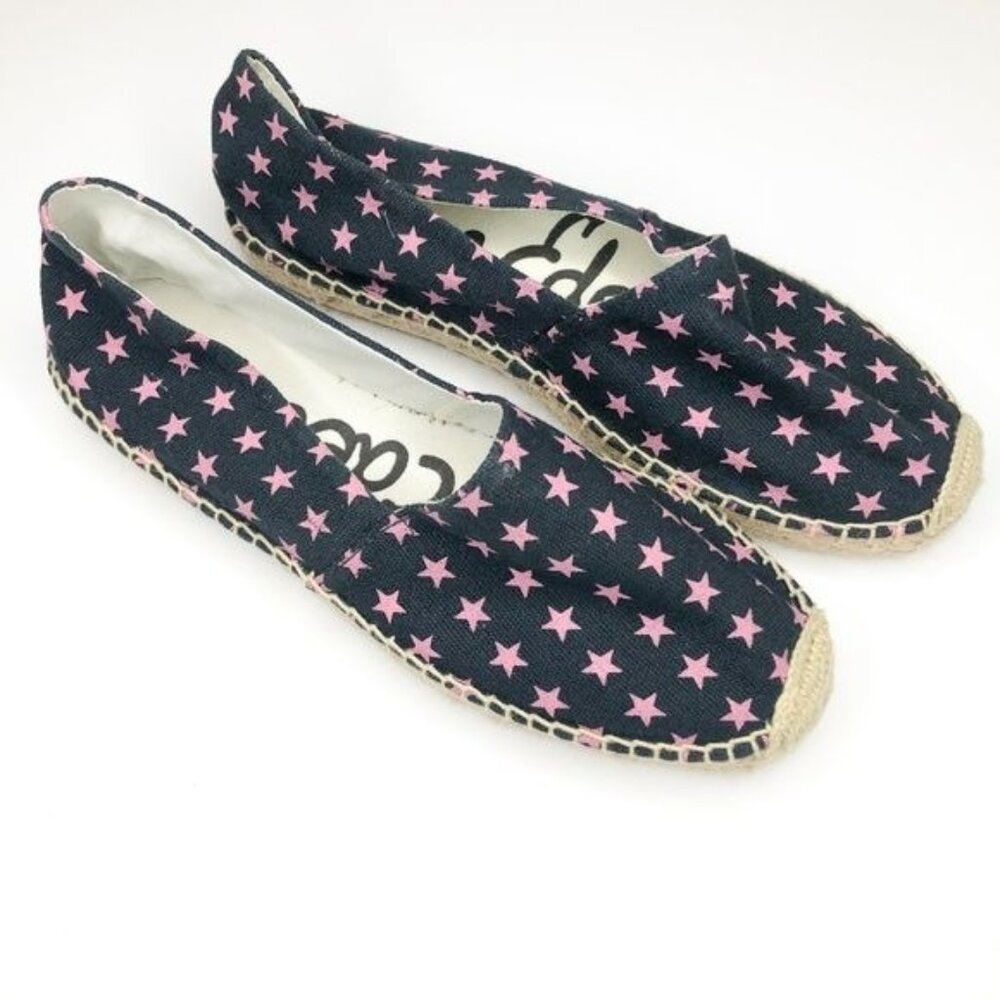 Sam Edelman Pink Star Espadrille Shoes - Picture 2 of 7
